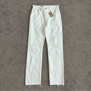 Levi’s Jeans Womens Size 26 White 501 Original Denim
